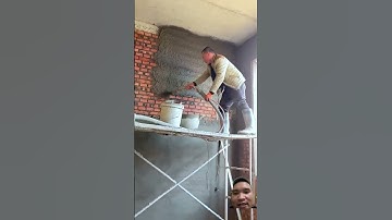 Máy phun vữa trát tường #construction