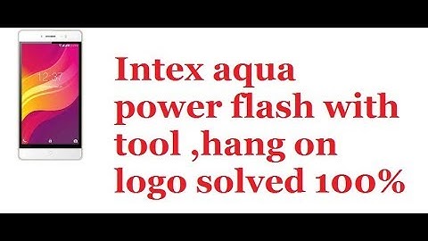 how to flash intex aqua power