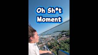 Her Oh Sh*t Face When We Crest 420ft Top Hat on Top Thrill 2 at 120mph is priceless! #hellno