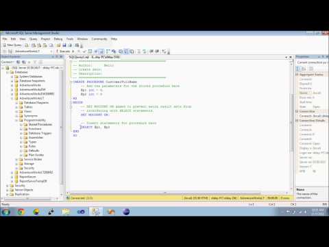 How to Create Stored Procedures