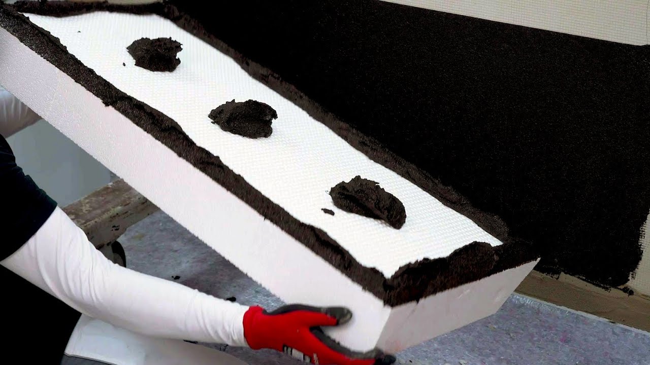 WDVS Sockelabdichtung mit geringer Einbindung ins Erdreich (Abdichtung mit Perimeter-Dämmplatte)