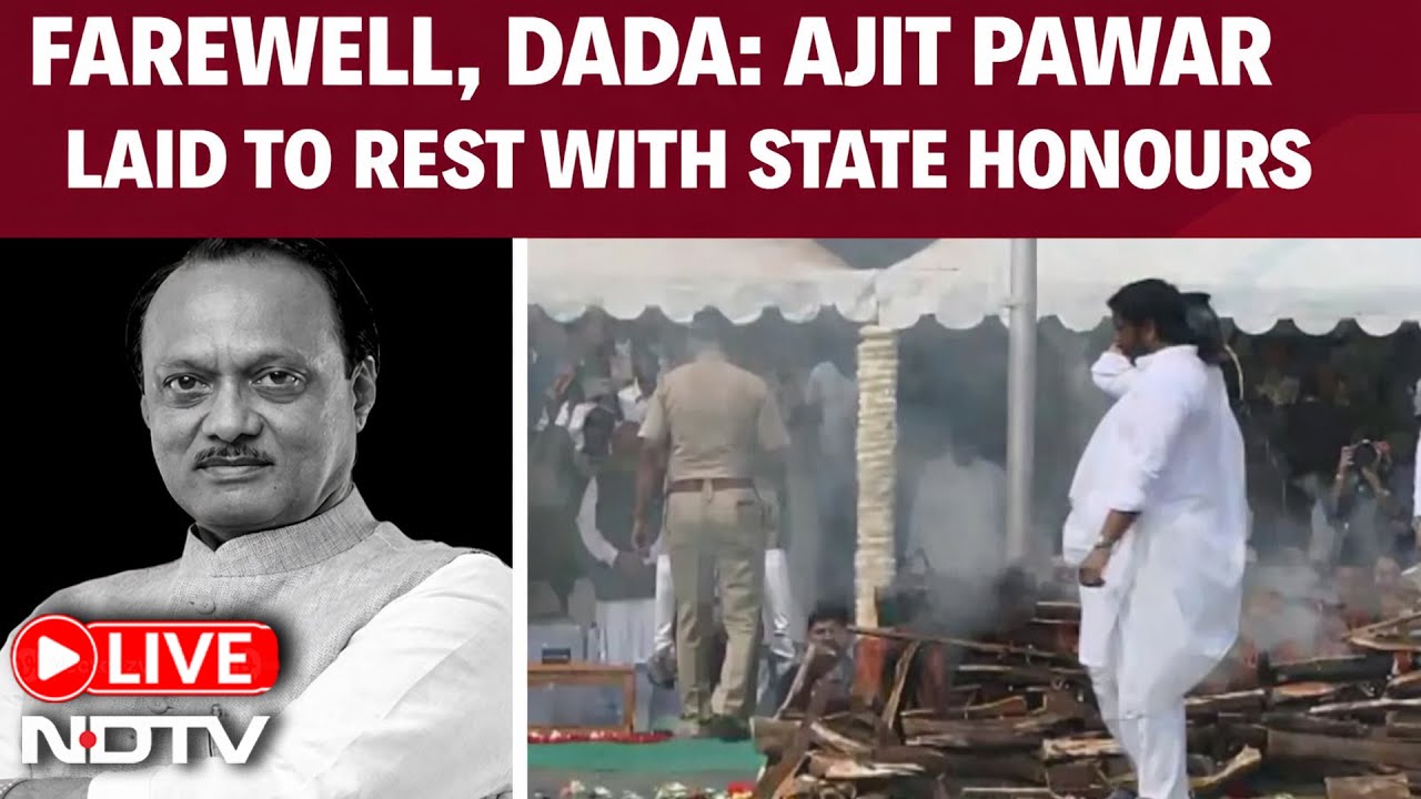 Ajit Pawar News LIVE | Farewell, Dada: Ajit Pawar Laid To Rest With State Honours