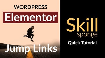 How To Create Page Jumps (aka jump links, anchor links) In Wordpress Using Elementor (FREE Version)