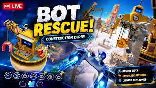 🚨 BOT RESCUE MISSION! Construction Derby Madness Begins! 🤖 | Astro Bot PS5 LIVE