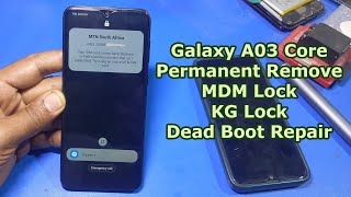 UFI Box Training Lesson: How to Remove MDM Lock, KG Lock Galaxy A03 Core