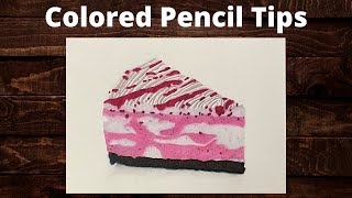 How To Draw With Colored Pencils | Colored Pencil Tips & Drawing cake Tutorial