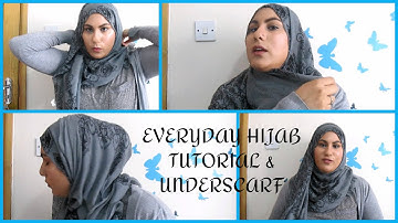 MY EVERYDAY HIJAB TUTORIAL & UNDERSCARF ROUTINE | AmbreenK