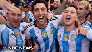 Argentina fans take over Atlanta ahead of World Cup semi-final clash against England
