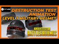 Destruction test level 3 military helmet || tyflow &amp; phoenix fd || 3ds max