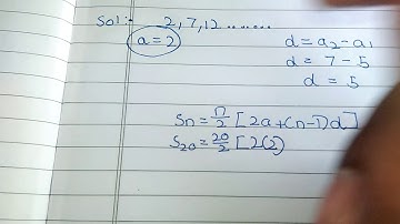Arthmetic progession/sslc 10 std/maths passing package / for board exam 2020/1 sum