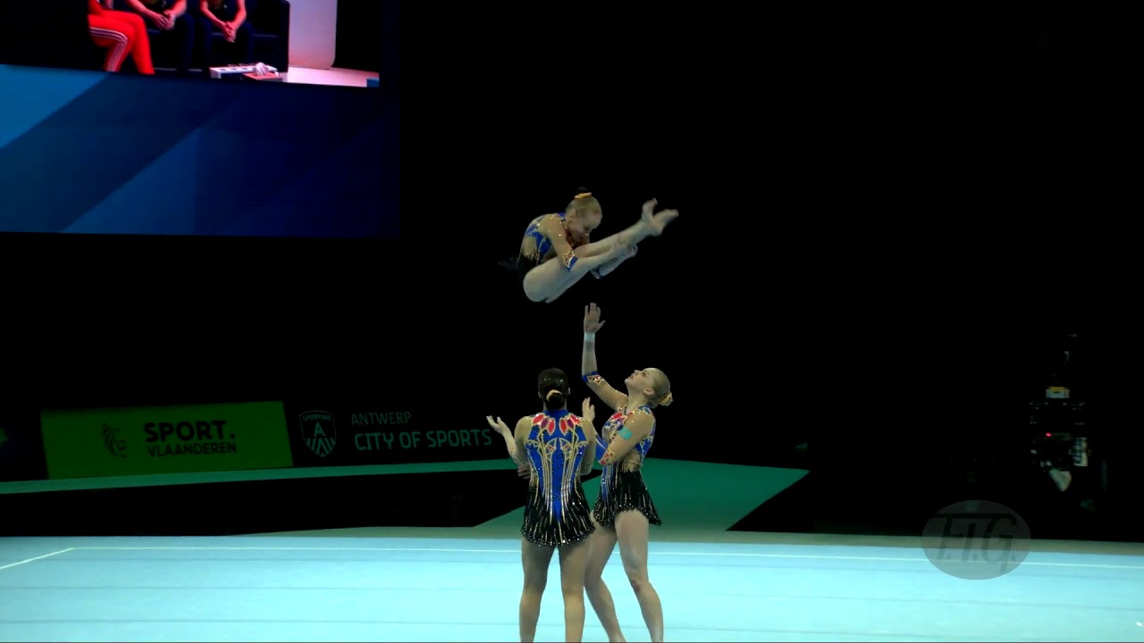 Kazakhstan (KAZ) - 2018 Acrobatic Worlds, Antwerpen (BEL) - Combined  Women's Group