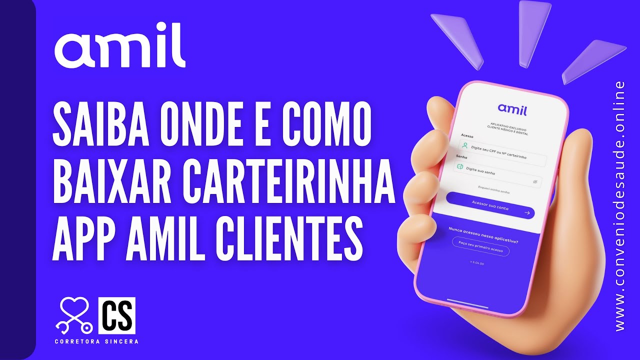 Saiba COMO e ONDE Baixar CARTEIRINHA AMIL Direto no APP CLIENTES ...
