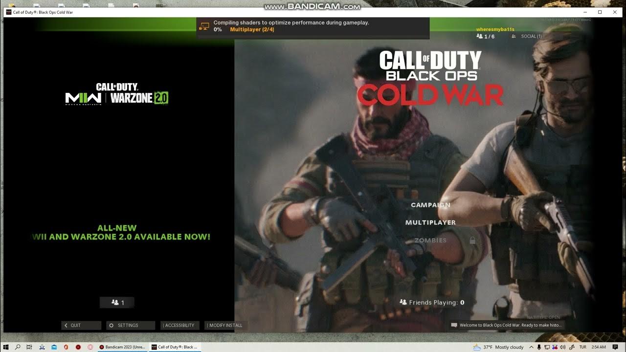 cod black ops cold war crash and shader freeze at 0 YouTube
