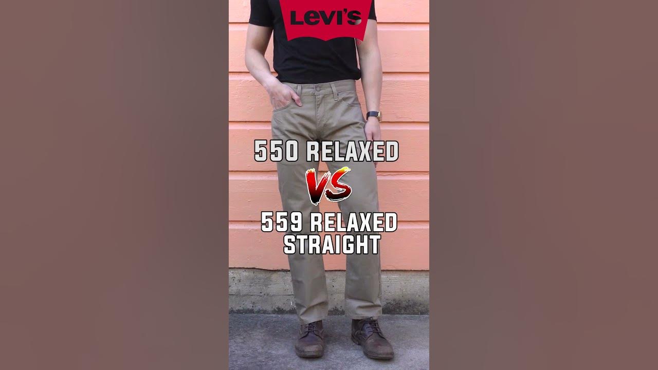 Levi's Relaxed VS Relaxed Straight Explained in 20 Seconds! 🤯 (550 VS 559)  - YouTube