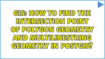 How to find the intersection point of polygon geometry and multilinestring geometry in postgis?