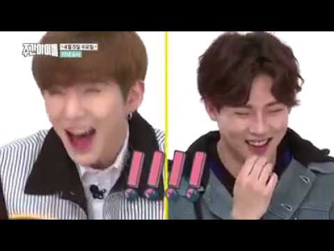 [ENG] 170405 Weekly Idol with Monsta X - Shownu's aegyo cut