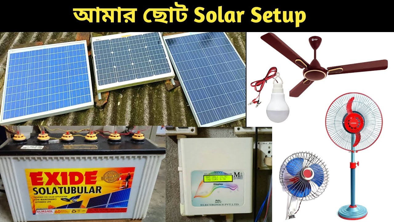 My full Solar Setup Tour | Best small Solar Setup for Home | TechStar ...