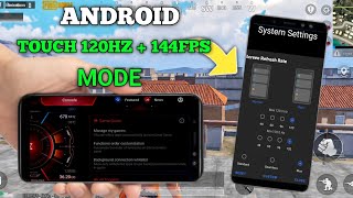 Unlock 120fps Android + Touch 120Hz 144FPS No-Root 100% Working | Max FPS Fix Lag - No Root