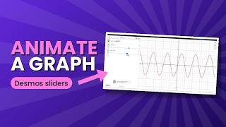 How to use sliders and animate a graph in Desmos