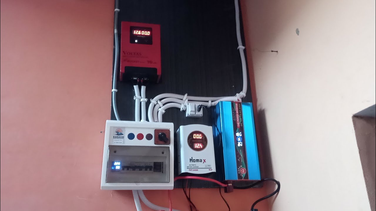 6000Watt Invertar # Voltaas MPPT # Crown 3 Solar Panal install 