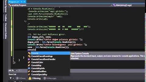 C#algoritma örnekleri