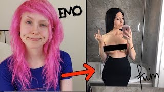 From Emo To Kim Kardashian Transformation Youtube