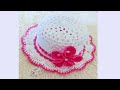 SOMBRERO A CROCHET PARA NIÑA PASO A PASO - TEJIDO FACIL