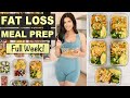 EASY HEALTHY MEAL PREP FOR WEIGHT LOSS FOR THE WEEK | low calorie meals, grain & dairy free