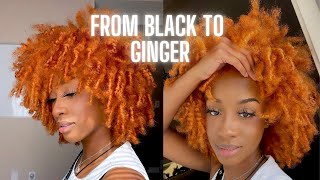 Vlog: Impulsively Dyed My Natural Hair Ginger/Copper for the Fall!