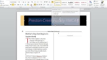 Working with Drop caps and text boxes in MS Word 2010 Part 1b- Project 8-6