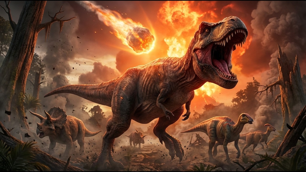 لحظة انقراض الديناصورات… الكارثة التي غيرت تاريخ الأرض