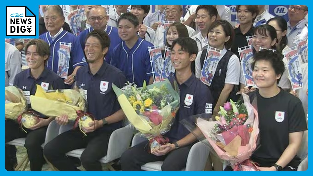 「一戦一戦全力で戦っていくので応援よろしくお願いします」　アジア大会日本代表・男子ホッケーと女子ボクシングの4選手を激励　岐阜・各務原市出身の選手も