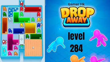 Drop Away level 284 hard level Walkthrough Solution 