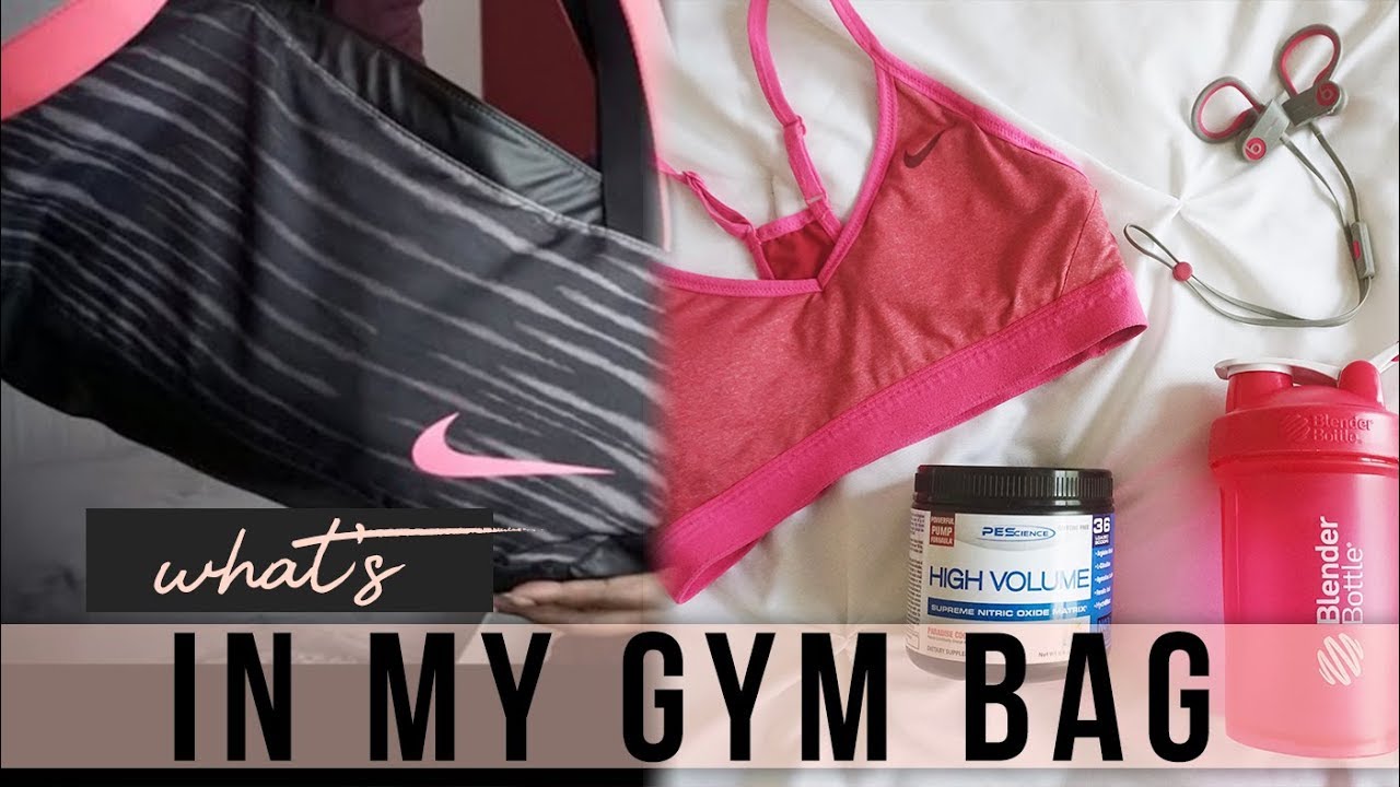 WHAT'S IN MY GYM BAG GYM MUST HAVES KEAMONE F. YouTube
