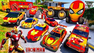 GTA 5 - Stealing  IRON MAN'S vehicles with Franklin! (Real Life Cars #79)