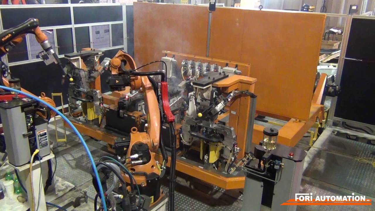 Robotic Bumper Welding System - YouTube