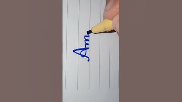 Amna Name in cursive writing #cursivewriting #viral #handwriting #shorts #shortsvideo