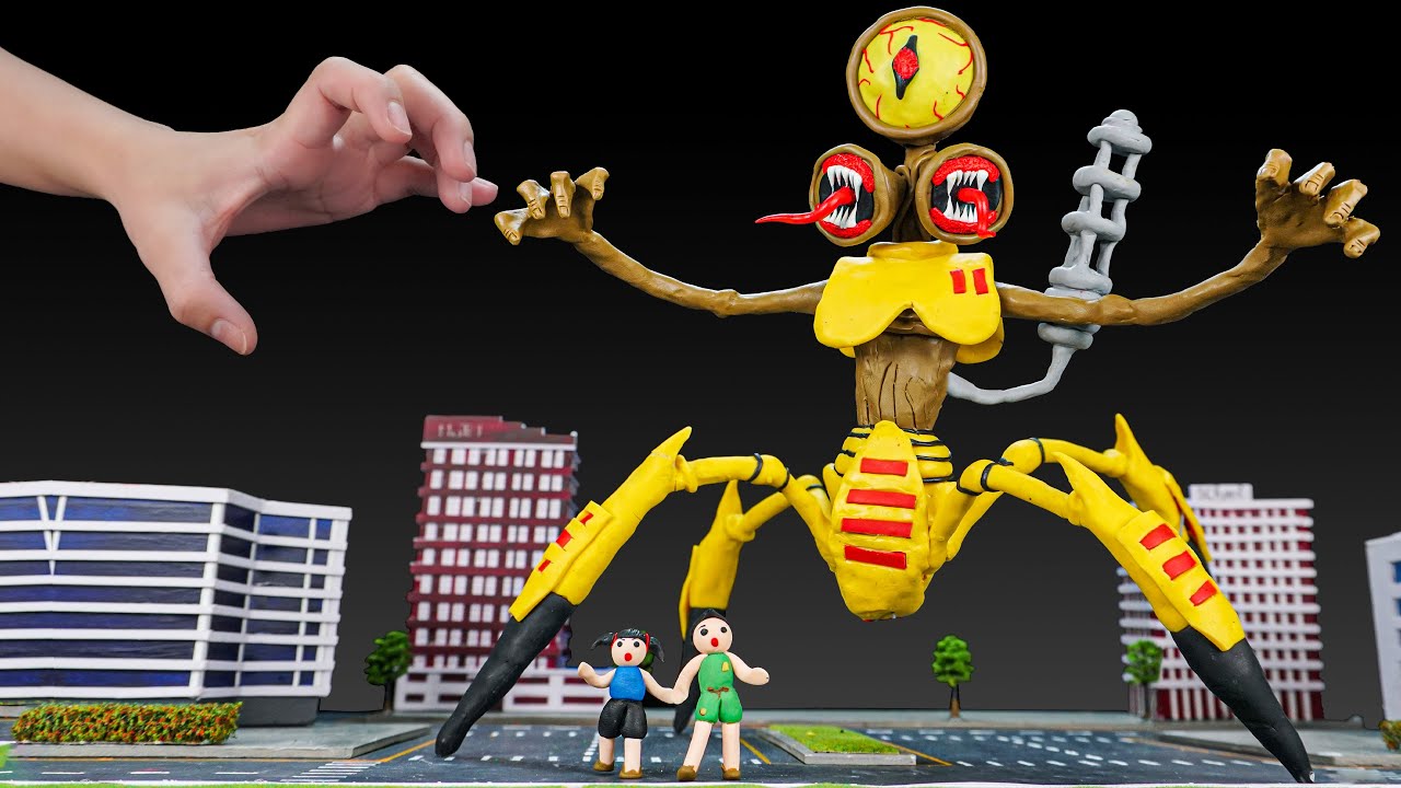 😬😬 SIREN HEAD TRANSFORMER Sculptures With Clay Leovincible & Trevor