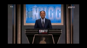 Thumbnail of Guy predicts 3 draft picks in a row (2017 nba draft)