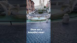 Morning view of the Spanish Steps, Rome- Italy