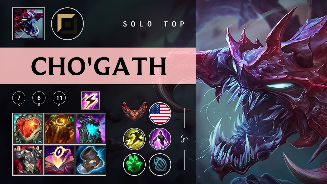 Cho'Gath Top vs Shen - NA Grandmaster Patch 26.04