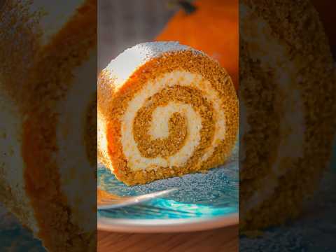 Amazing PUMPKIN ROLL cake recipe