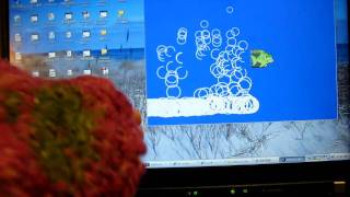 Catch the fish!-interactive game of crochet pressure sensor