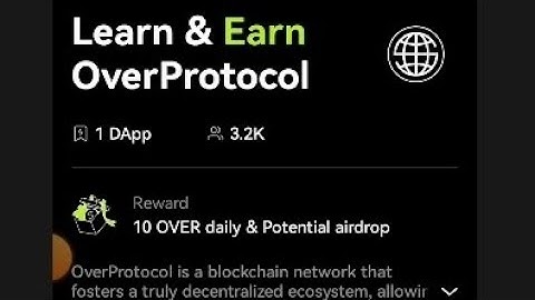 OverProtocol KYC ||OKX Wallet launch Cryptopedia Task - FULL GUIDE. Do this nd claim Overtoken daily