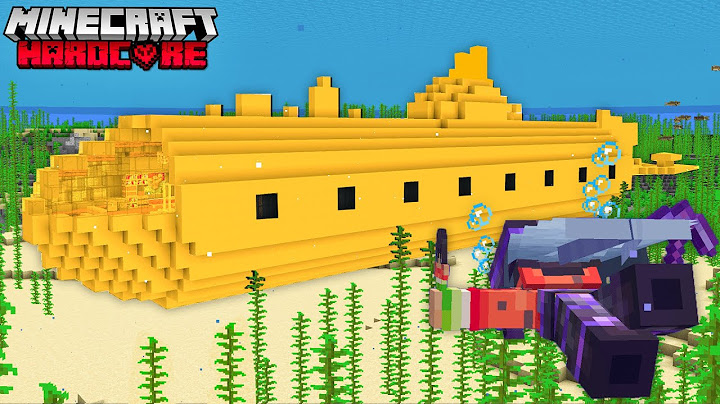 J'ai construit un SOUS MARIN de LUXE sur Minecraft Hardcore