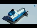 Andritz separation  3d animation of 3phase decanter for sludge treatment