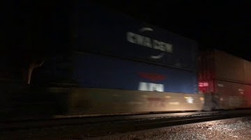 CSX AC44CW # 310 Leads a 3 Hour Early Q037 Though Matthew,NC along with CSX 3090 & ES40DC 5484