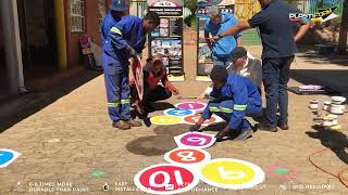 PLASTIFORM PLAY Bubble Hopscotch Installation