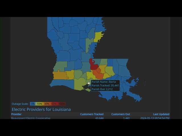 Severe weather causes mass power outages around Acadiana class=