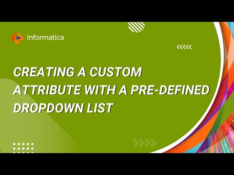 How to Create a Custom Attribute with a Pre-defined Dropdown List in EDC